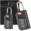 TSA Approved 3-digit combination padlock for luggage, Approved in the U.S.